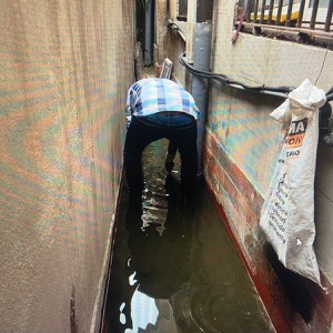 Desatasco de patio interior en Barcelona