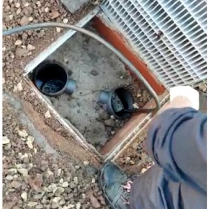 Localización de arqueta sifónica en Sant Pere de Vilamajor